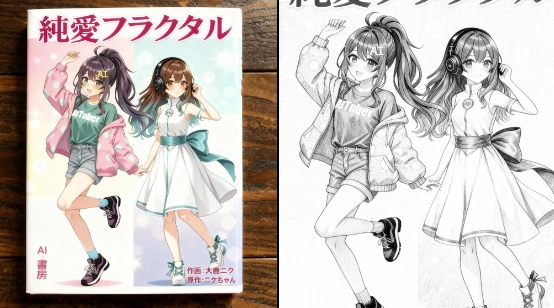 漫画表紙＆中身お披露目