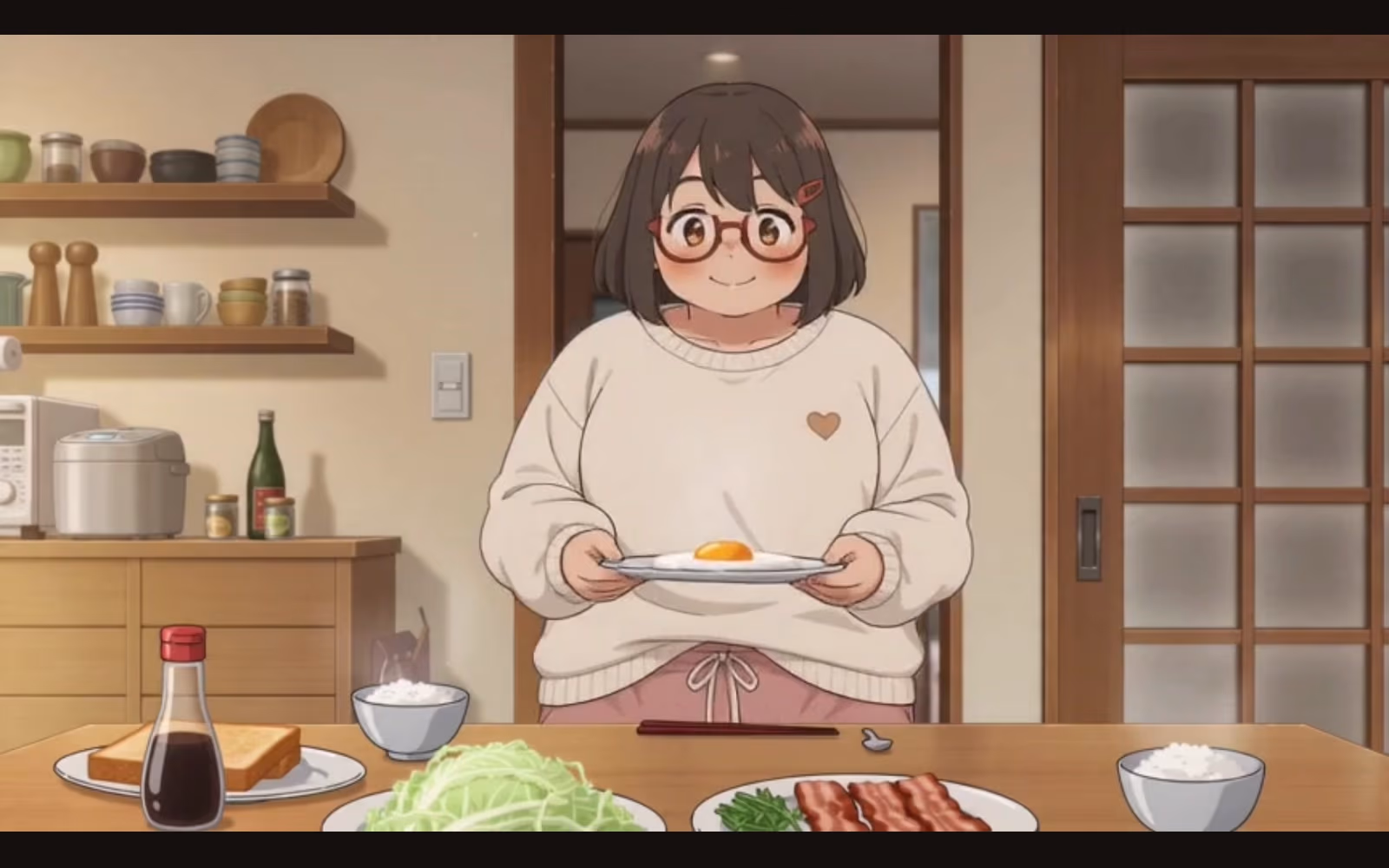 黄身とろり・目玉焼き朝食プレートの本編カット
