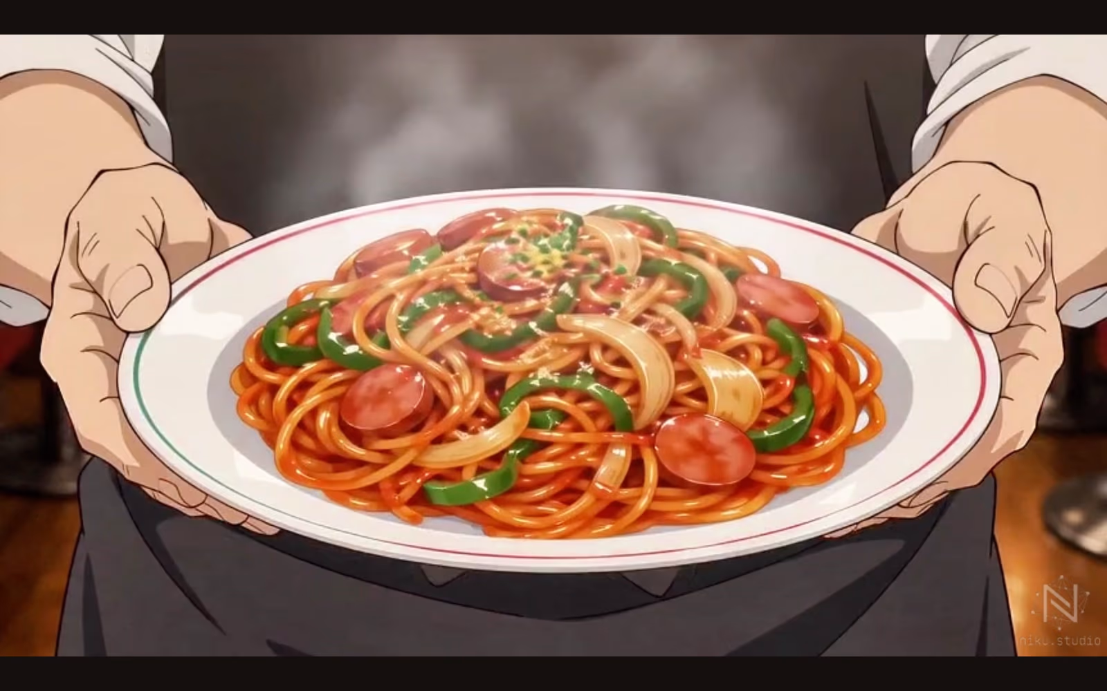 喫茶店の昔ながらナポリタンの本編カット